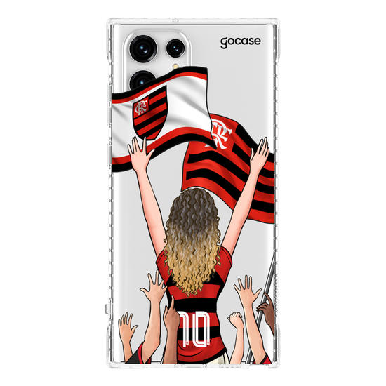 Capinha para celular Flamengo - Garota Rubro-Negra