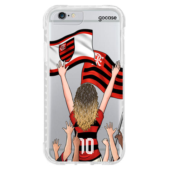 Capinha para celular Flamengo - Garota Rubro-Negra