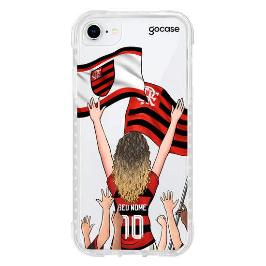 Capinha para celular Flamengo - Garota Rubro-Negra