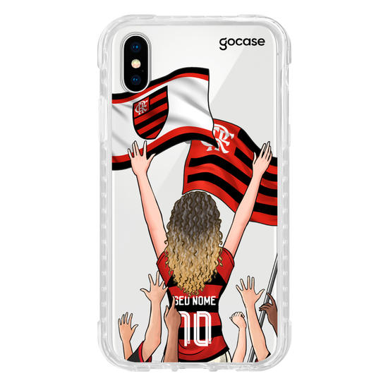 Capinha para celular Flamengo - Garota Rubro-Negra