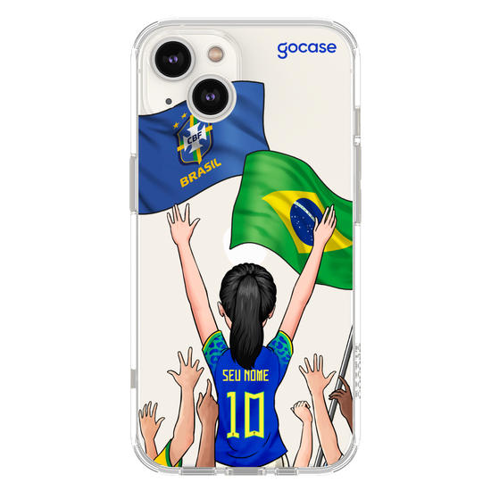 Seleção Brasileira - Garota Torcedora Camisa Azul