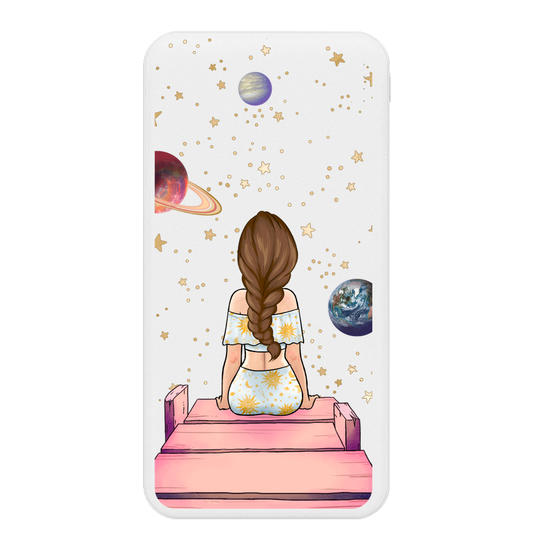 Carregador Portátil Fast Charge -  Garota Universo