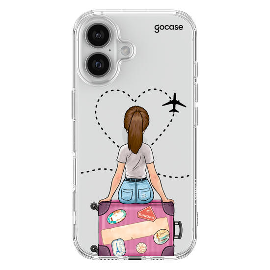Capinha para celular Garota Viagem