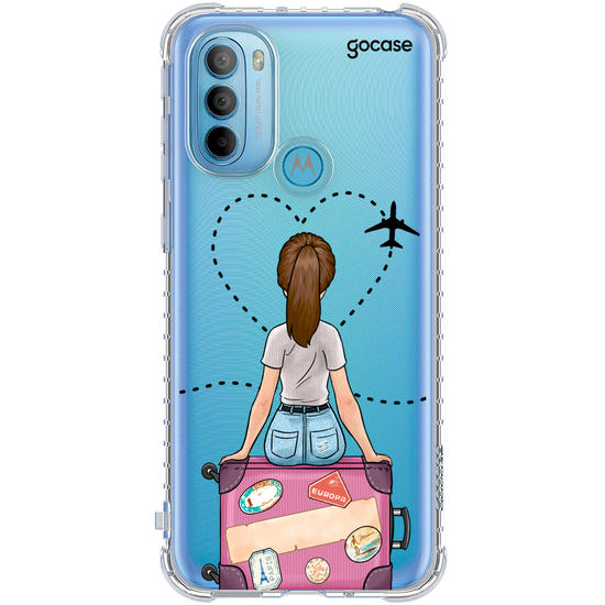 Capinha para celular Garota Viagem