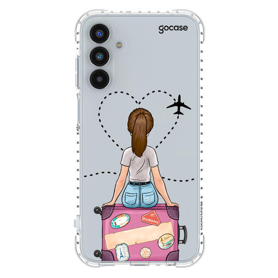 Capinha para celular Garota Viagem
