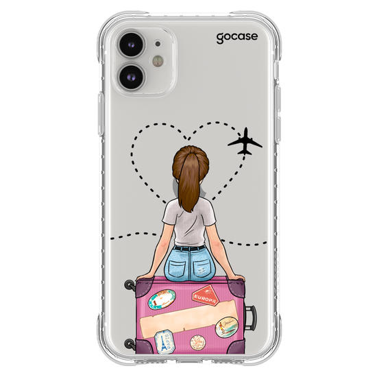 Capinha para celular Garota Viagem