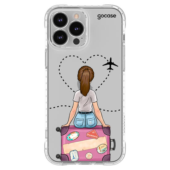 Capinha para celular Garota Viagem
