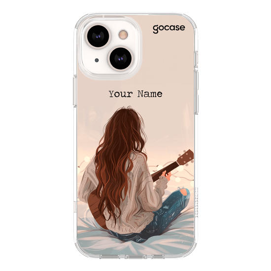 Girl with Guitar Phone Case