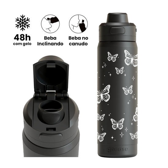 Garrafa Térmica Flip Pro - Minimal Bug - Pattern