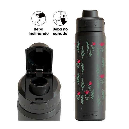 Garrafa Térmica Flip Pro - Ramos Delicados