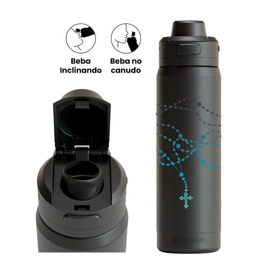 Garrafa Térmica Flip Pro - Rosary Colors