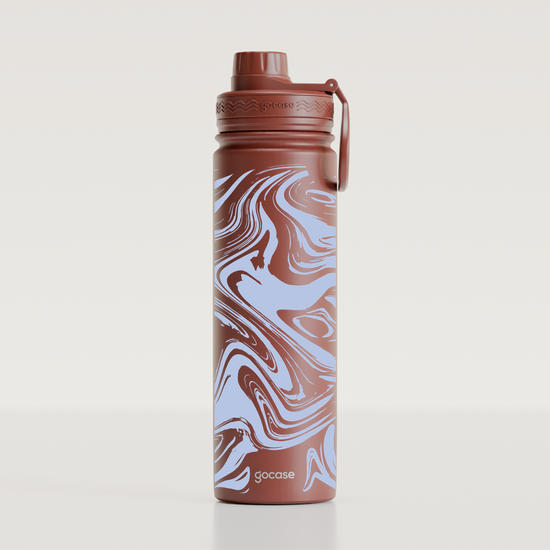 Garrafa Térmica Fresh + Ebook - Acrylic Fluid Azul Claro