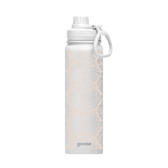 Garrafa Térmica Fresh + Ebook - Cobra Print Off White