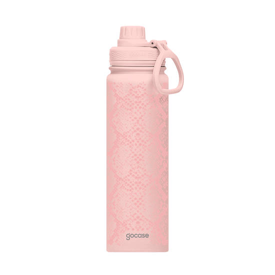 Garrafa Térmica Fresh + Ebook - Cobra Print Rosa