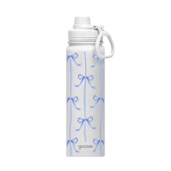 Garrafa Térmica Fresh + Ebook -  Coquette Blue