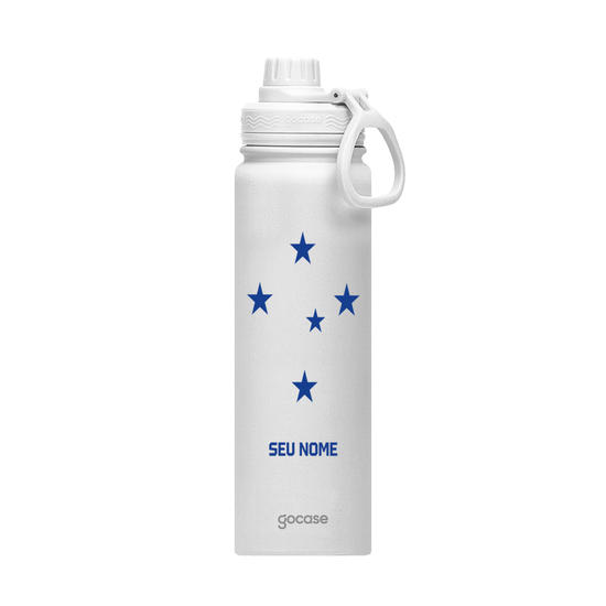 Garrafa Térmica Fresh + Ebook - Cruzeiro - Estrelas