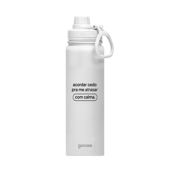 Insulated Water Bottle + Ebook - Garrafa Térmica Fresh + Ebook - Frases Acordar Cedo