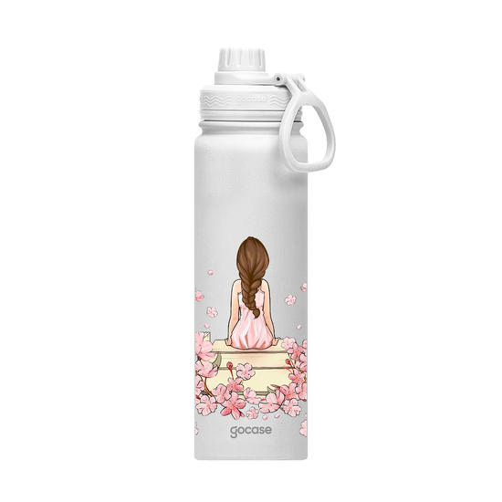 Garrafa Térmica Fresh + Ebook - Garota Classical Rose