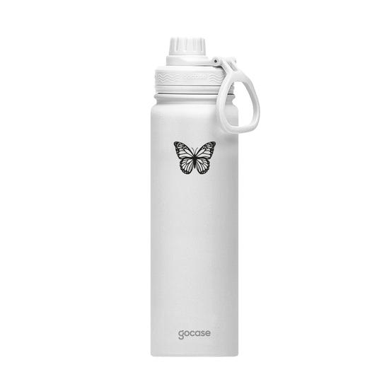 Garrafa Térmica Fresh + Ebook - Borboleta Minimalista