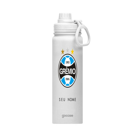 Garrafa Térmica Fresh + Ebook - Grêmio - Escudo