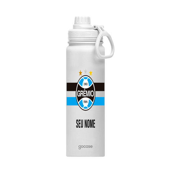 Garrafa Térmica Fresh + Ebook - Grêmio Listras Tricolores