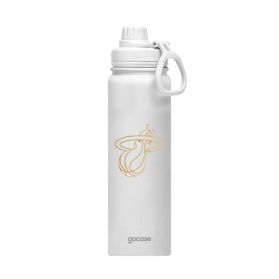 Garrafa Térmica Fresh + Ebook - Miami Heat - Escudo Dourado