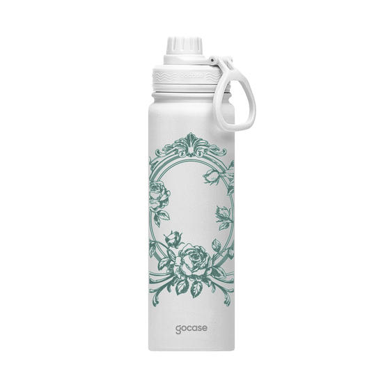 Garrafa Térmica Fresh + Ebook - Iniciais e Ornamentos