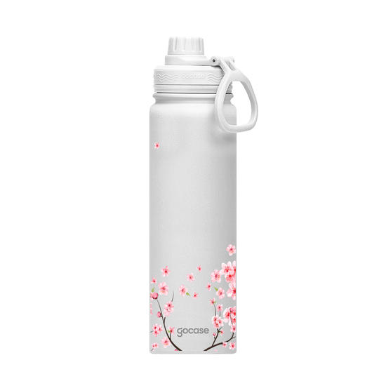 Garrafa Térmica Fresh + Ebook - Inicial Cherry Blossom