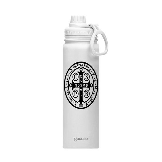 Garrafa Térmica Fresh + Ebook - Medalha São Bento
