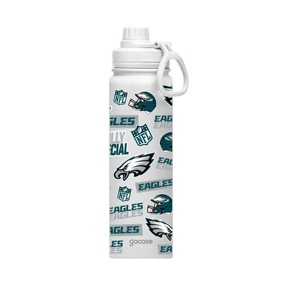 Garrafa Térmica Fresh + Ebook - NFL - Philadelphia Eagles - Pattern