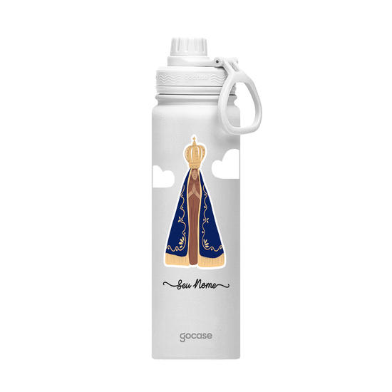Garrafa Térmica Fresh + Ebook - Nossa Senhora Aparecida