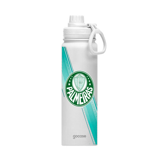 Garrafa Térmica Fresh + Ebook - Palmeiras Escudo 2023