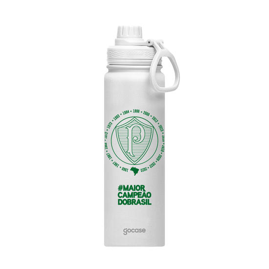Garrafa Térmica Fresh + Ebook - Palmeiras - Maior Campeão do Brasil