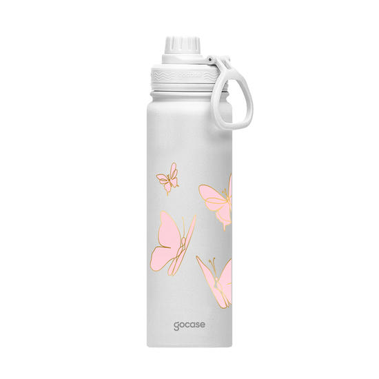 Garrafa Térmica Fresh + Ebook - Rose Butterfly Line
