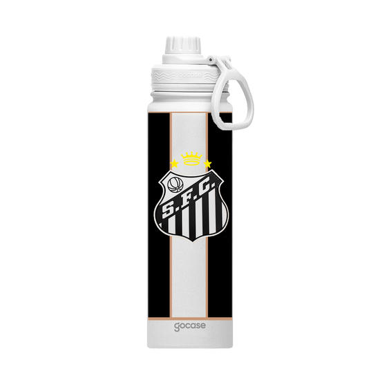 Garrafa Térmica Fresh + Ebook - Santos - Escudo Personalizado