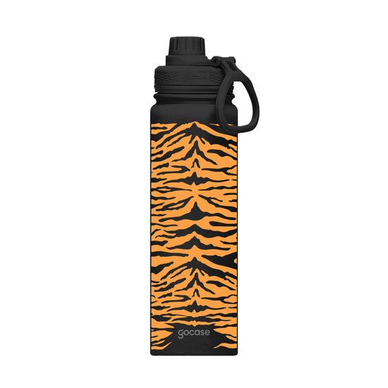 Insulated Water Bottle + Ebook - Garrafa Térmica Fresh + Ebook - Tiger Print