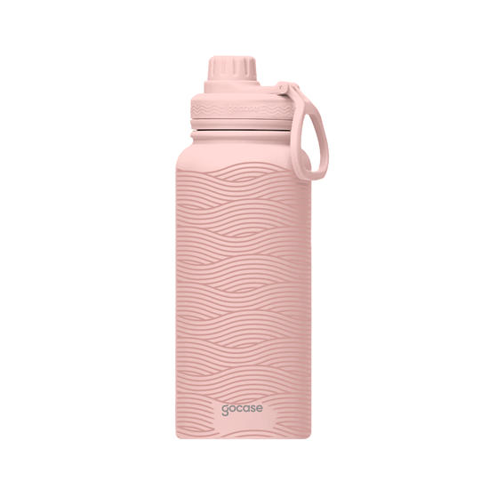  Garrafa Térmica Fresh Rosa +Ebook - Waves