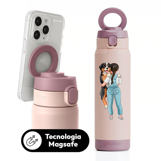 Garrafa Térmica Magsafe + Ebook -   Garota com Pet
