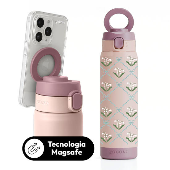 Garrafa Térmica Magsafe + Ebook -   Lírio do Vale - Inicial