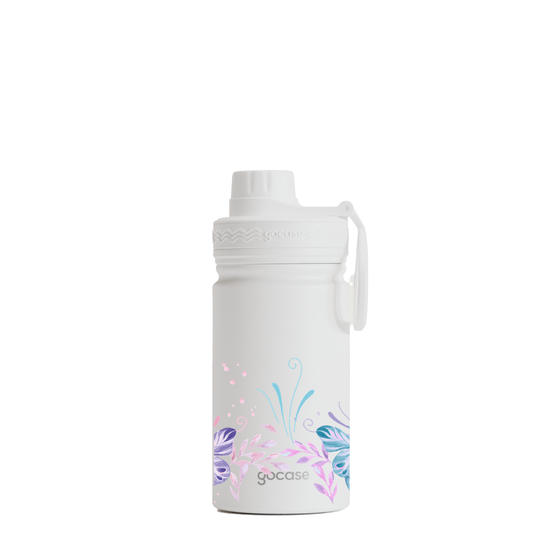 Garrafa Térmica Mini + Ebook - Borboletas com Aquarela