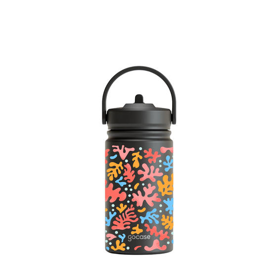 Garrafa Térmica Mini + Ebook - Corais Abstratos
