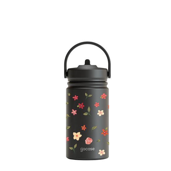 Garrafa Térmica Mini + Ebook - Cute Flower