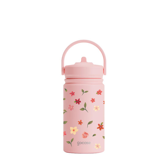 Garrafa Térmica Mini + Ebook - Cute Flower