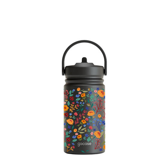 Garrafa Térmica Mini + Ebook - Cute Flowers Pattern