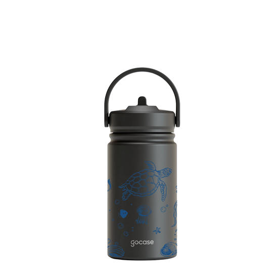 Garrafa Térmica Mini + Ebook - Deep Ocean