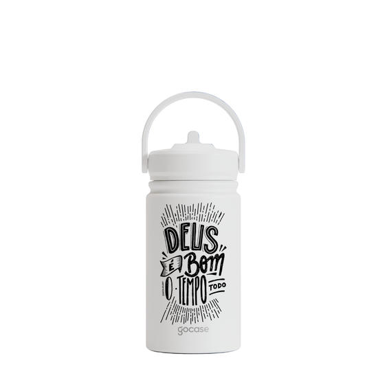 Garrafa Térmica Mini + Ebook - Deus é Bom