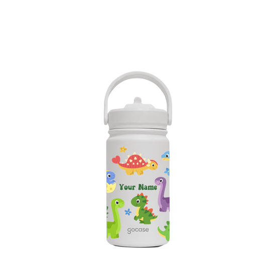 Insulated Water Bottle Mini + Ebook - Garrafa Térmica Mini + Ebook - Dinossauros Fofos