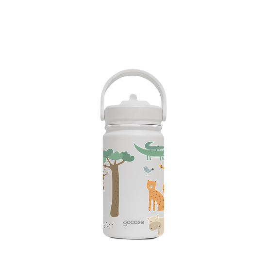 Insulated Water Bottle Mini + Ebook - Garrafa Térmica Mini + Ebook - Diversão na Savana