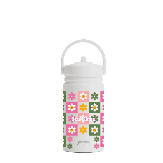 Garrafa Térmica Mini + Ebook - Enchanted Blooms