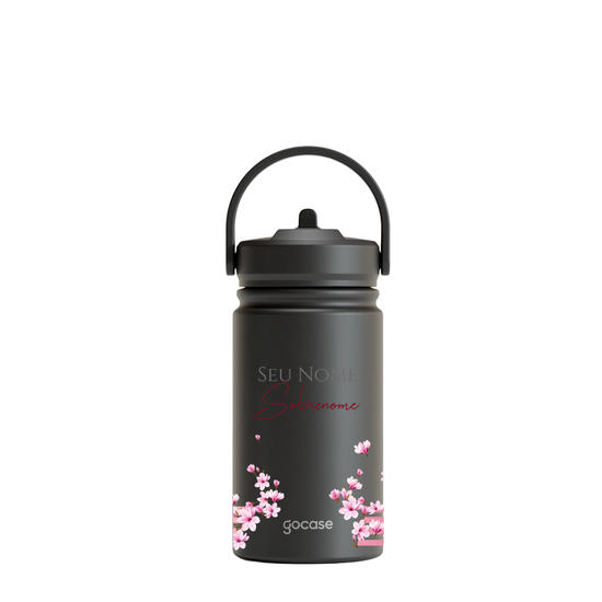 Garrafa Térmica Mini + Ebook - Floral Lines